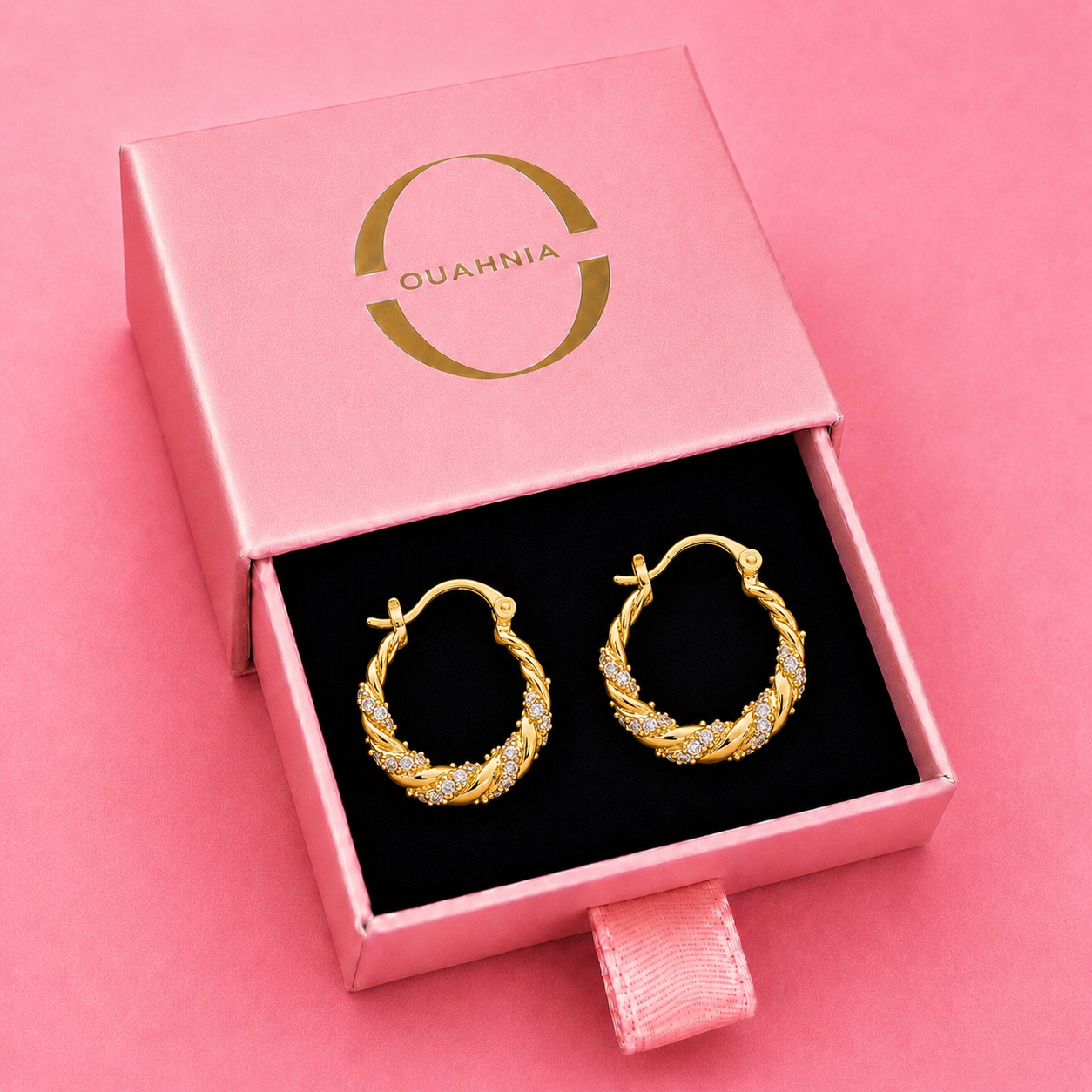 GOLD STONES CREOLEN