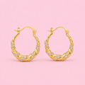 GOLD STONES CREOLEN