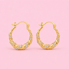 GOLD STONES CREOLEN