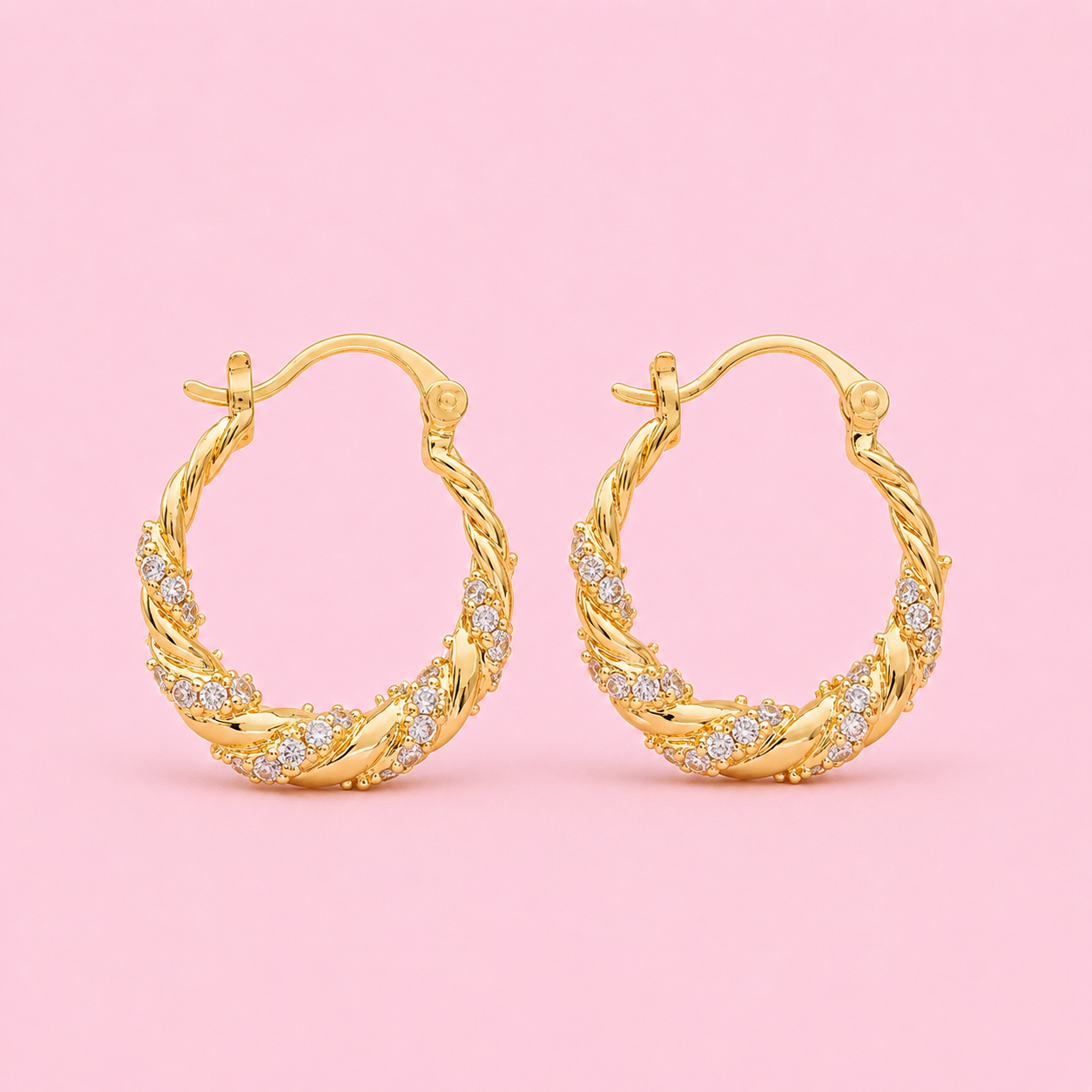 GOLD STONES CREOLEN