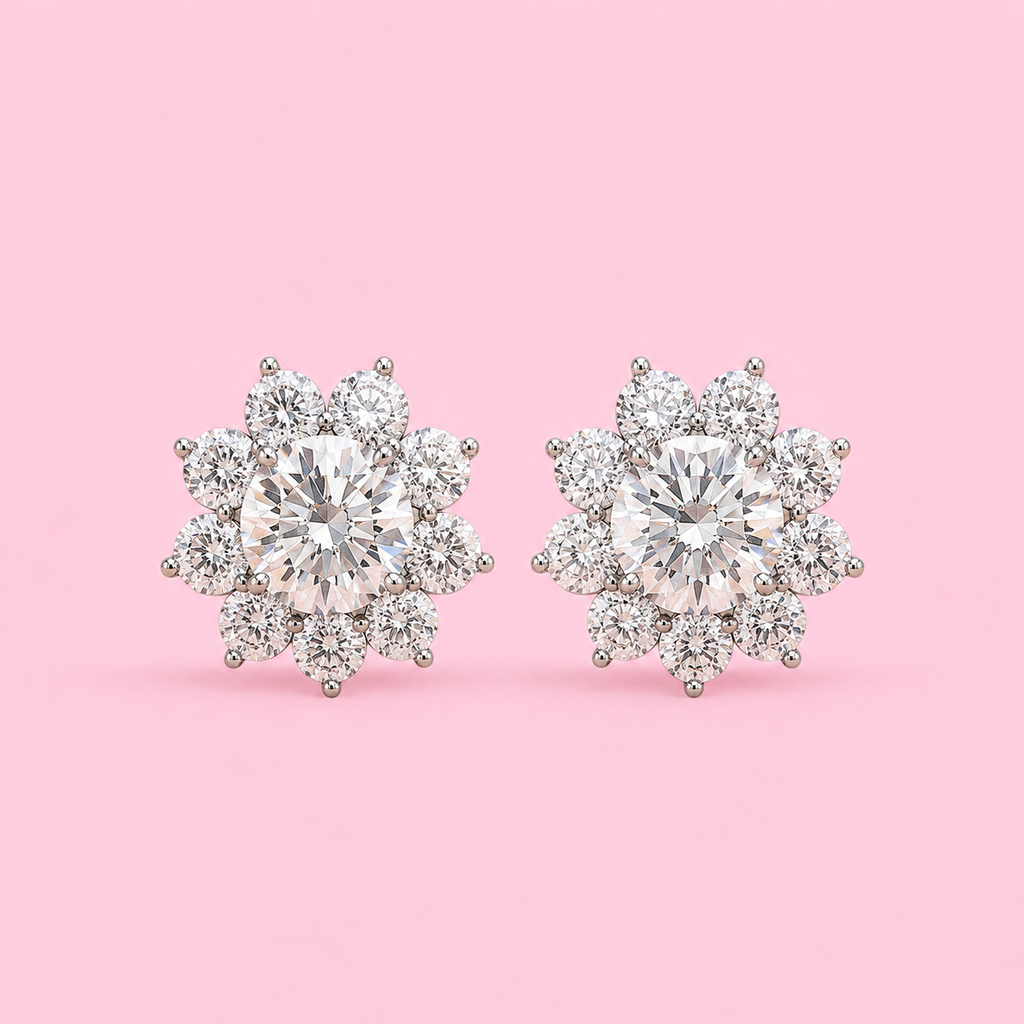 DIAMOND PETAL OHRRINGE