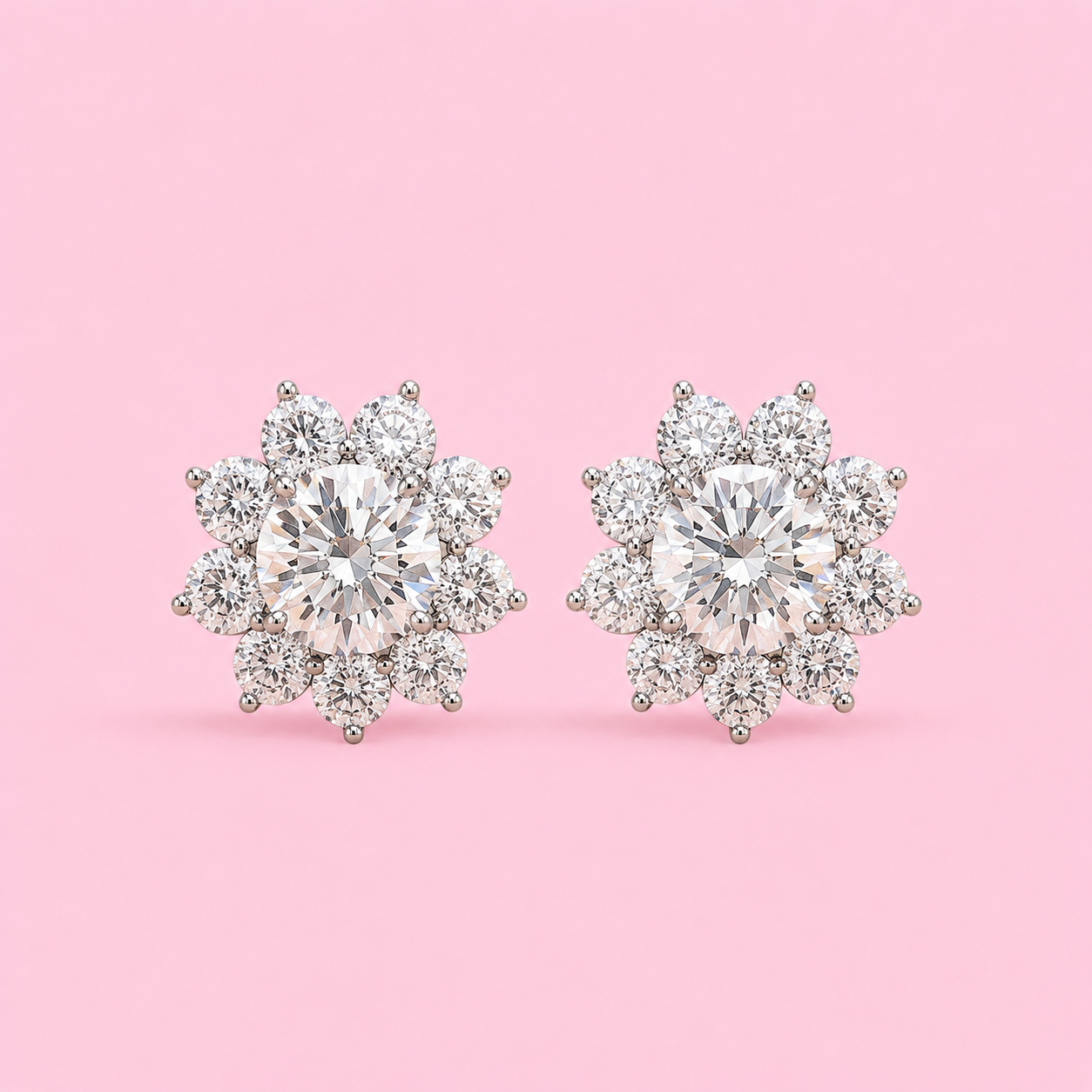 DIAMOND PETAL OHRRINGE